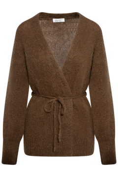 Idaic Wrap Cardigan - Dark Brown