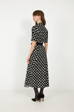 Charlotte Floral - Creme Fleur Black
