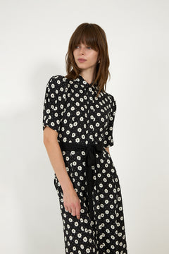 Charlotte Floral - Creme Fleur Black