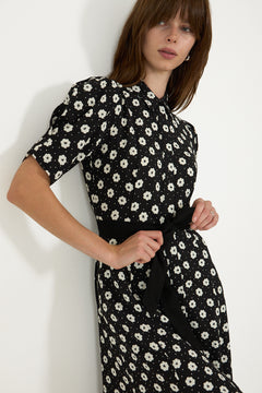 Charlotte Floral - Creme Fleur Black