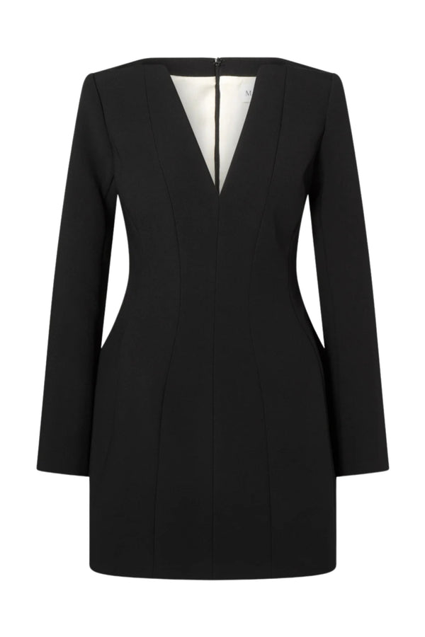 Ninni Cut-Out Shoulder Hourglass Mini Dress - Black