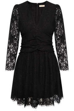 Lace Mini Dress - Black