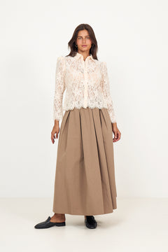 Lace Shirt - Vintage White