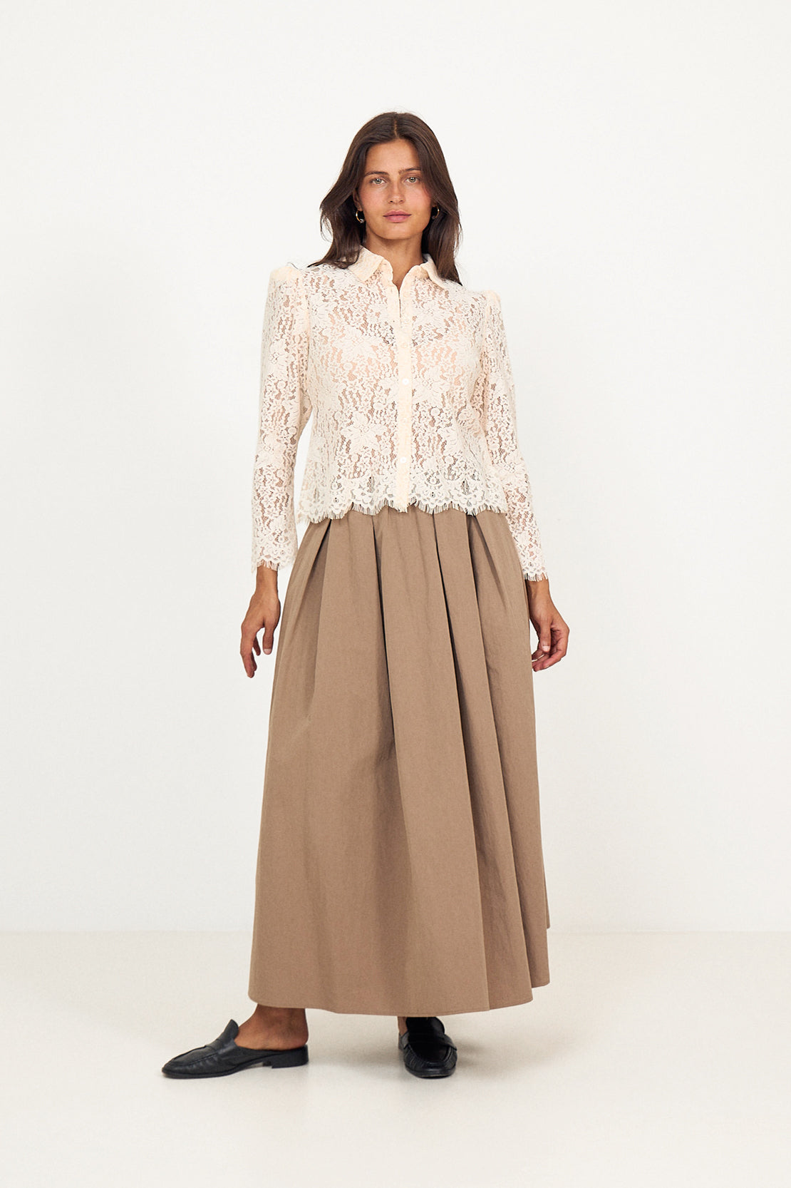 Lace Shirt - Vintage White