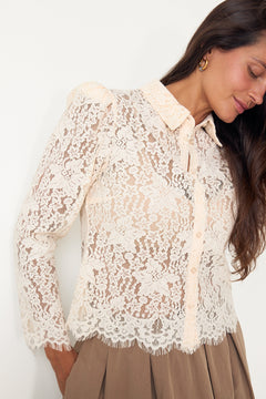 Lace Shirt - Vintage White