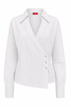 Esmecras Shirt - White Stripe Sparkle