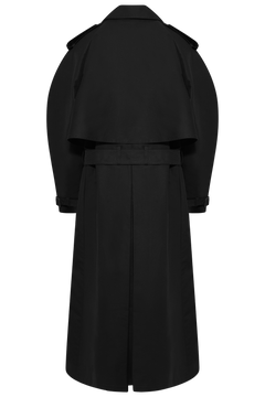 Pascale Maxi Trench - Black