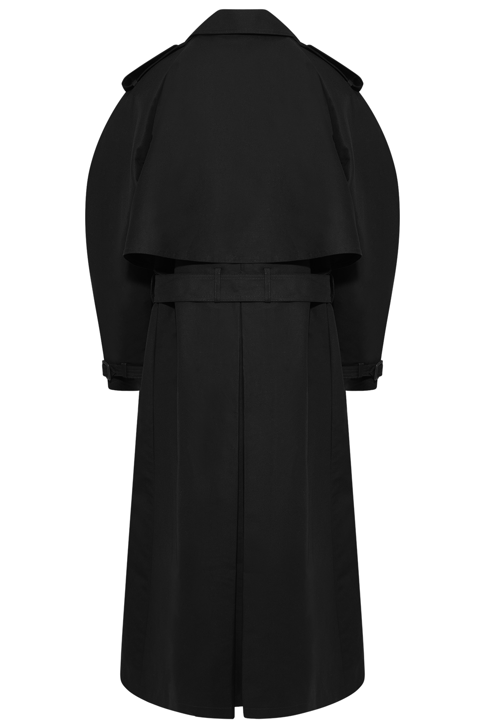 Pascale Maxi Trench - Black