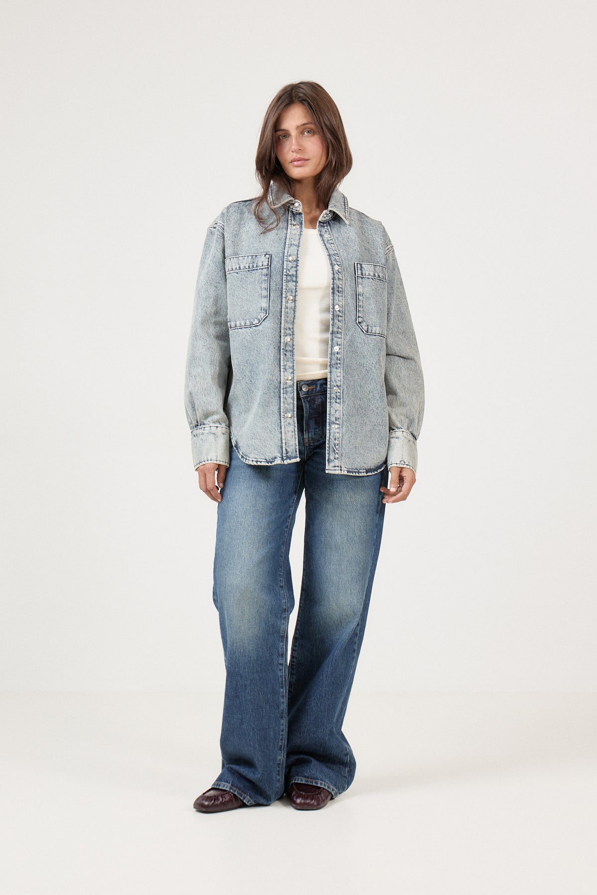 Samy Shirt - Snow Blue