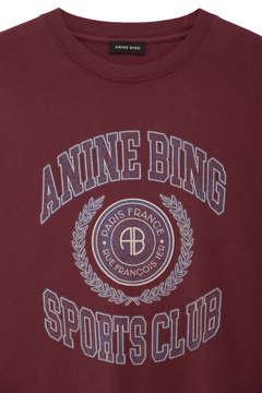 Cade Tee Collegiate - Burgundy
