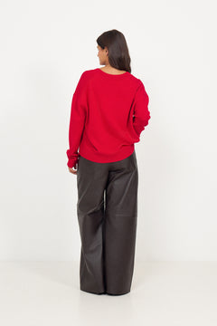 Lee Sweater - Tango Red