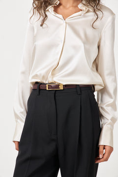 Elly Belt Smooth Leather - Fig