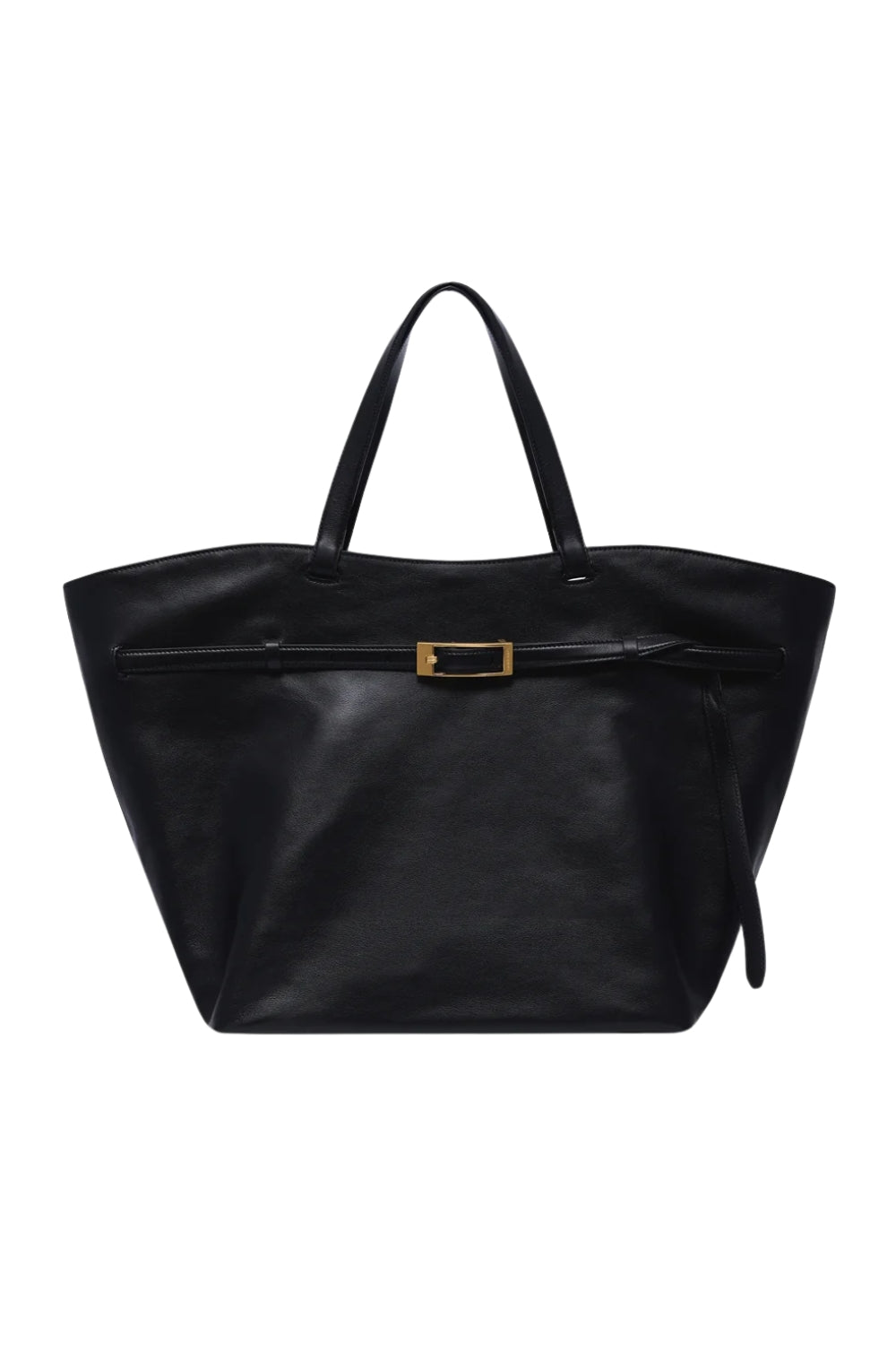 Elly Tote Small Grained Leather - Svart