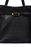 Elly Tote Small Grained Leather - Svart