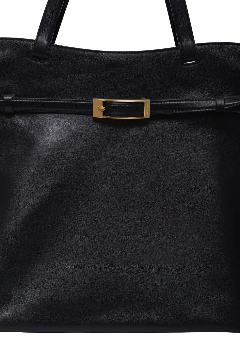 Elly Tote Small Grained Leather - Svart