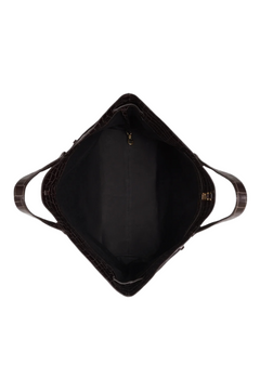 Elly Tote Embossed - Dark Brown