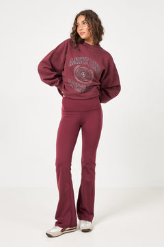 Gabrielle Legging - Burgundy
