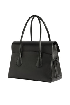 Lydia Tote Bag - Grained Leather Black