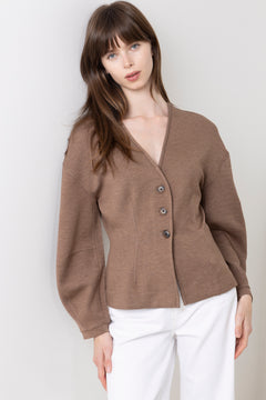 Fariiw Vincentiw Mel Jacket - Coffee Quartz Melange