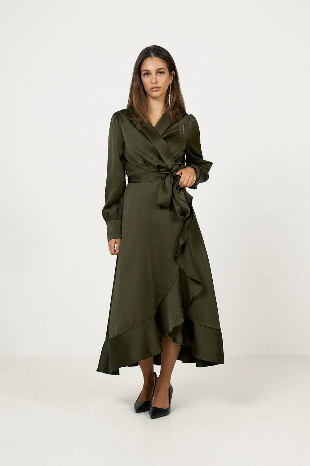 Iza Midi Dress - Khaki