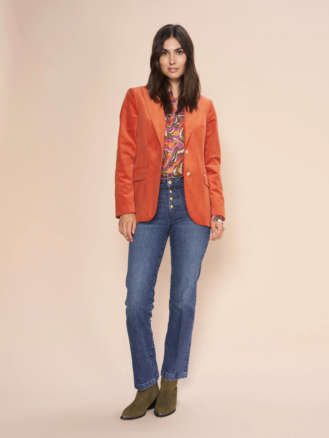 Lari Brima Blazer - Burnt Ochre