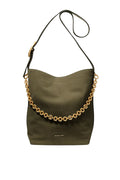 Nolita Large Suede Bucket Tote Bag - Loden