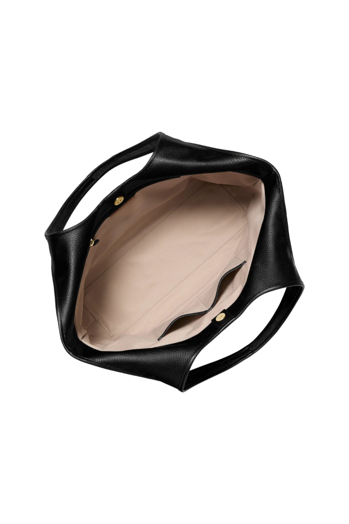 Henly Large Leather Suede Tote Bag - Svart