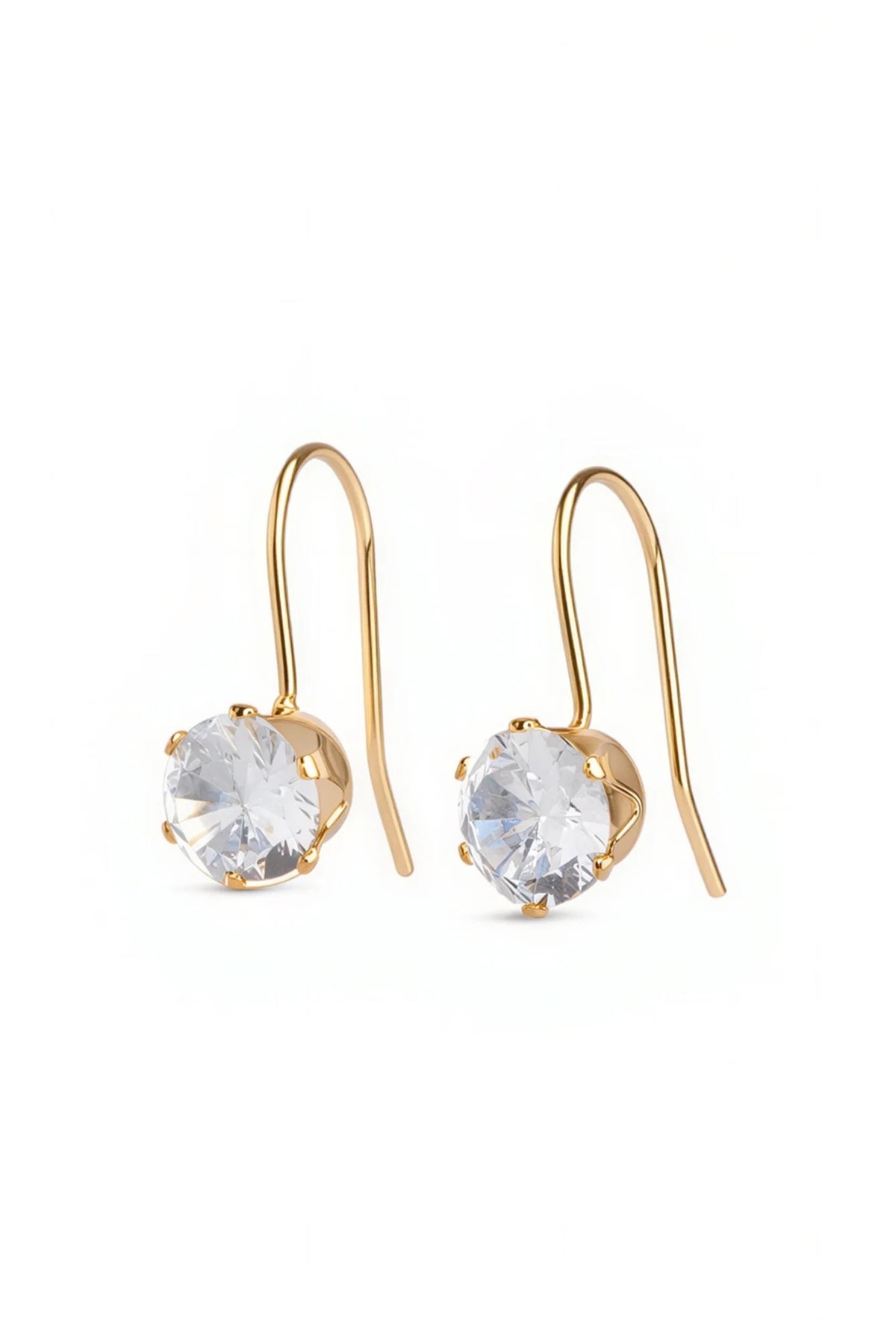 Chelsie Crystal Earrings - Gold