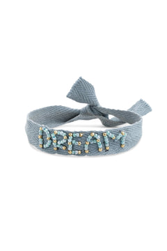 Elodie Manifest Ribbon Bracelet - Blue