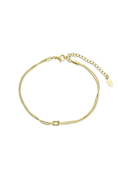 Mio Knot Chain Bracelet - Gold