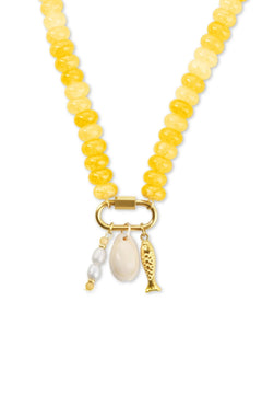 My Ocean Bead Necklace - Yellow