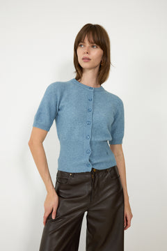 Salora Ss Cardigan - Windward Blue