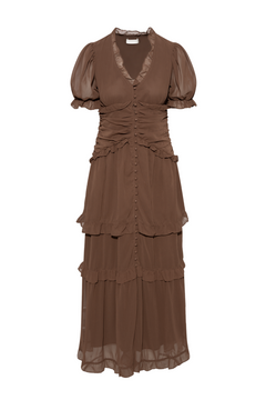 Arielic Long Dress - Dark Brown