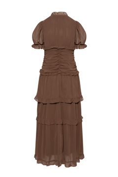 Arielic Long Dress - Dark Brown