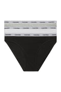 3-pack Bikini - Svart/Vit/Gråmelerad