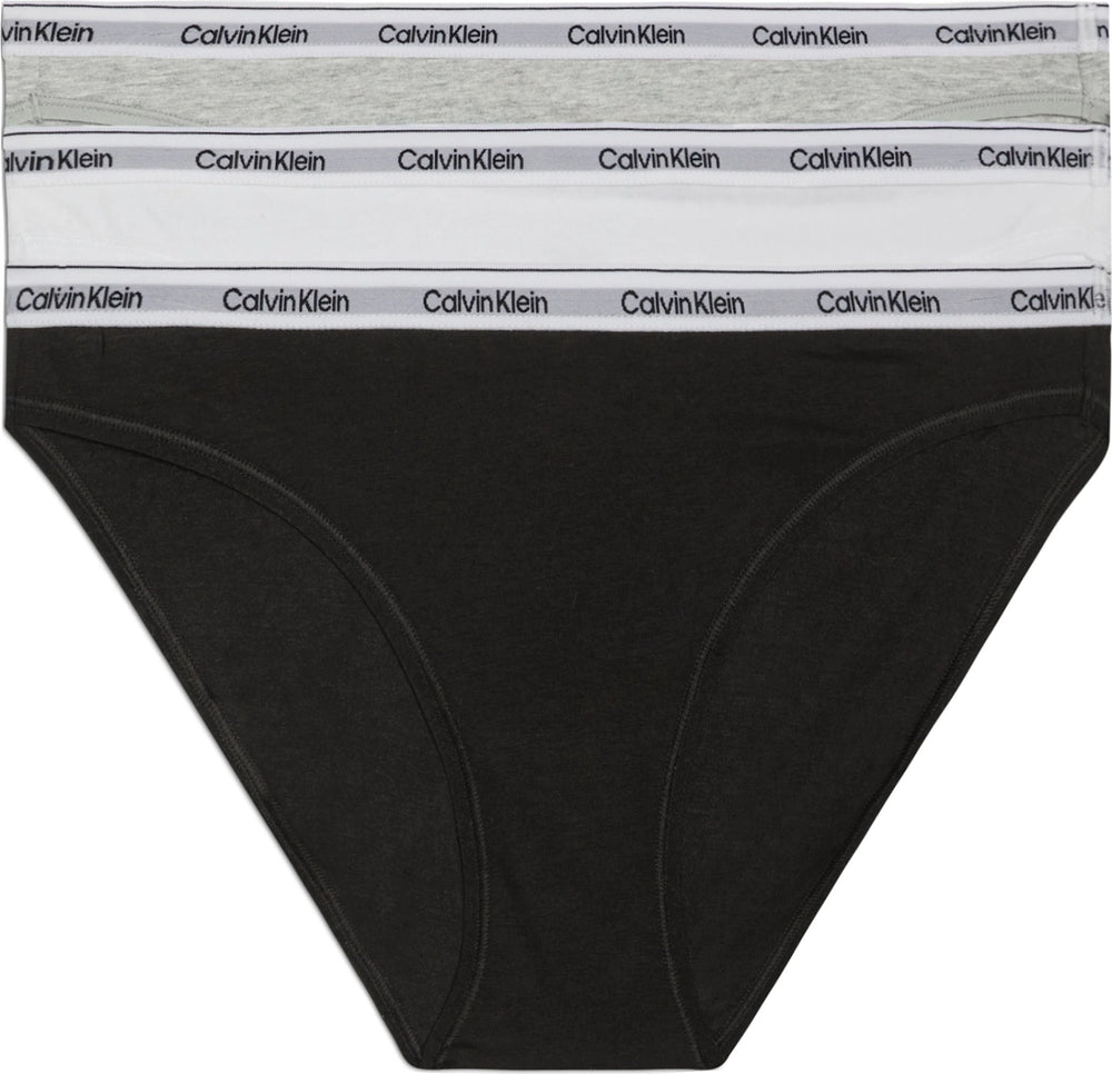 3 Pk Bikini - Black/White/Grey Heather