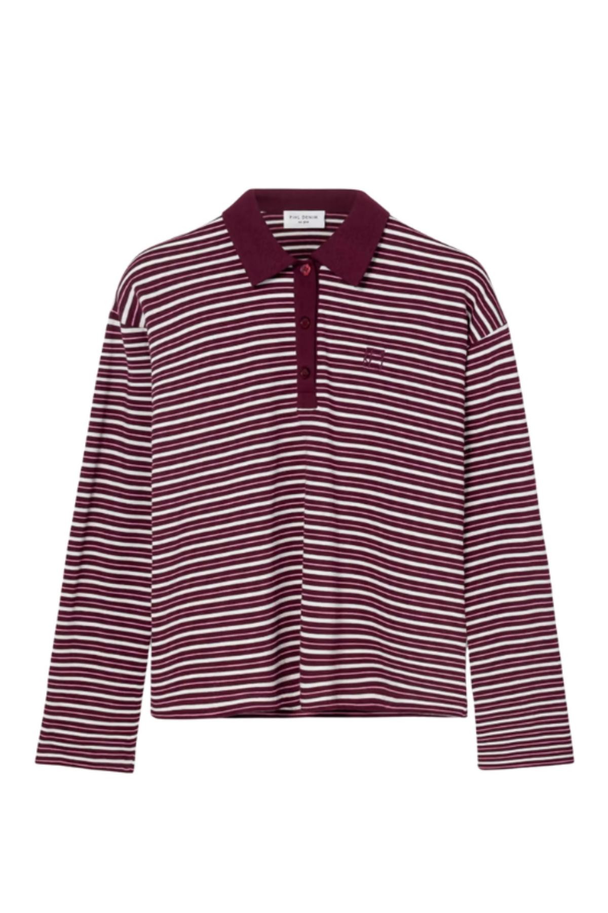 Elmer Polo Shirt - Deep Plum Stripe
