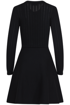 Aslaug Knit Mini Dress - Black