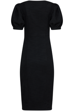 Irma Boucle Midi Dress - Black