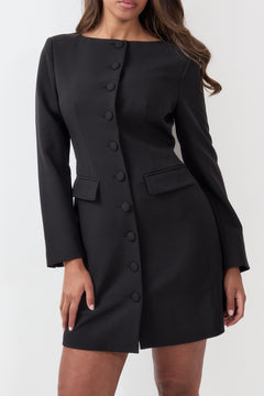 Henni Blazer Mini Dress - Black