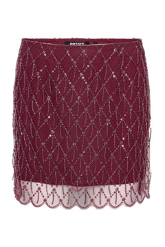 Sequins Mini Skirt - Winetasting