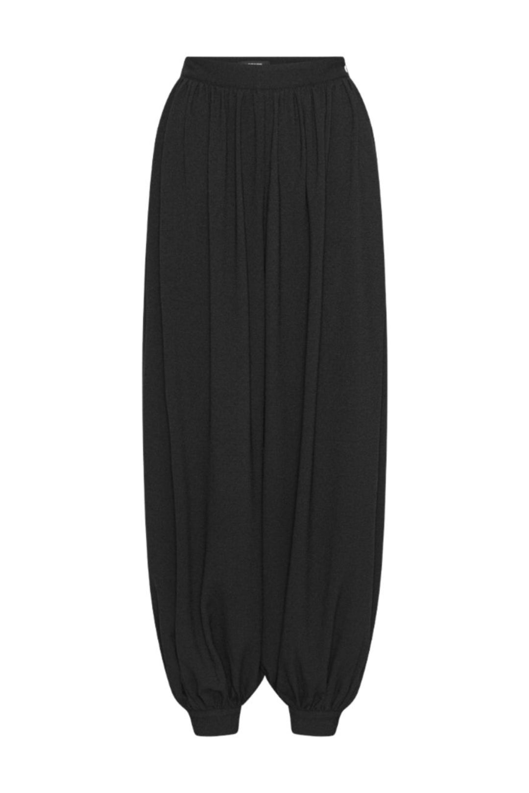 Balloon Pleated Pants - Black