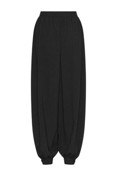 Balloon Pleated Pants - Black