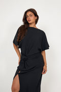 Maxi Slit Dress - Svart