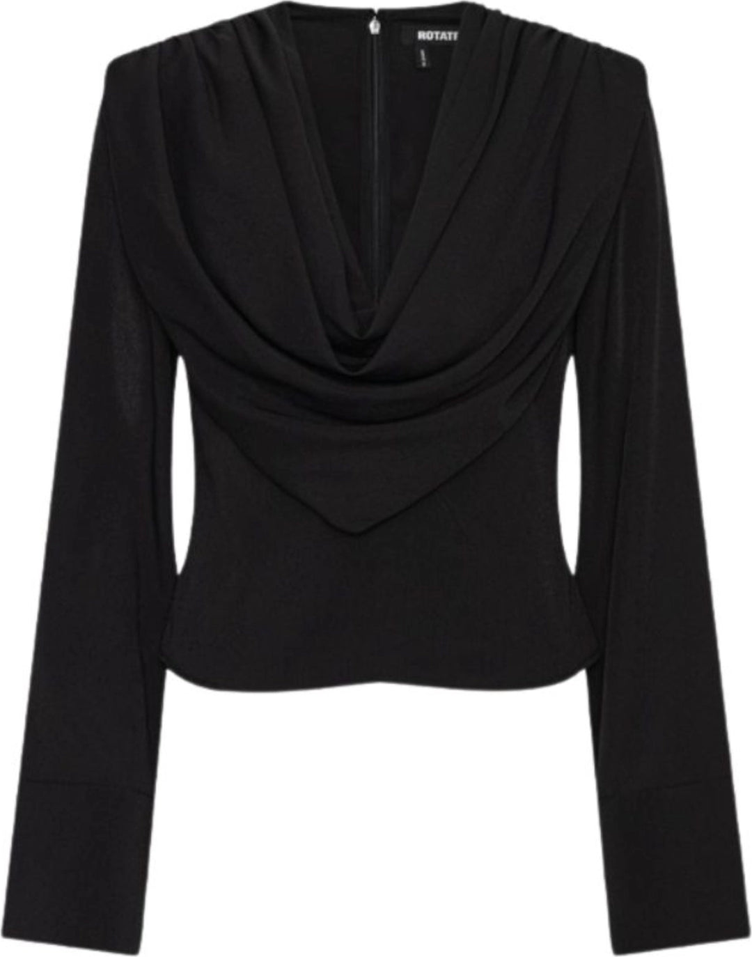 Draped Blouse - Black