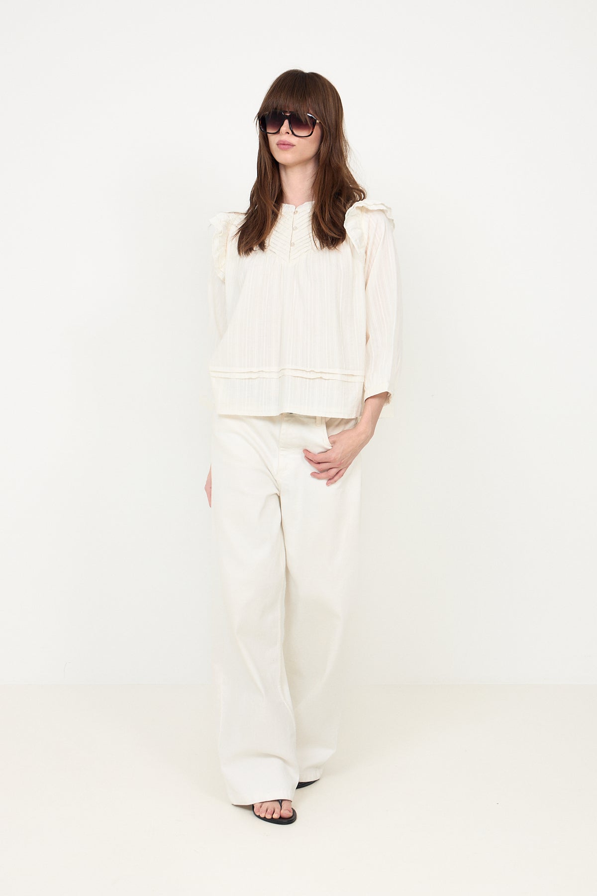 N-Loryn Blus - Vit
