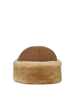 Dora Shearling Hat - Emperador Brown