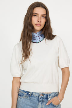 Starlia Grid Diamond Scarf - Skyway Blue