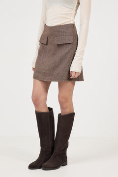 Filipa Skirt - Herringbone
