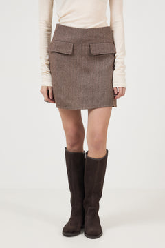 Filipa Skirt - Herringbone